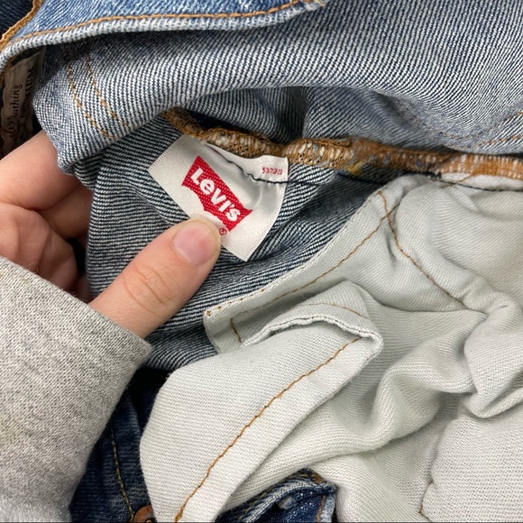 Levi’s Premium 501 Skinny Button Fly High Rise Blue Jeans We The People Size 26 - Picture 11 of 12